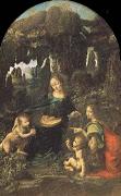 Leonardo  Da Vinci Madonna of the Rocks china oil painting artist